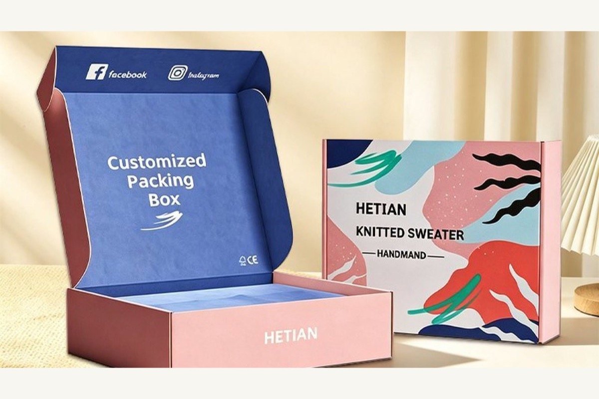 Custom paper box for e-commerce and retail packaging
