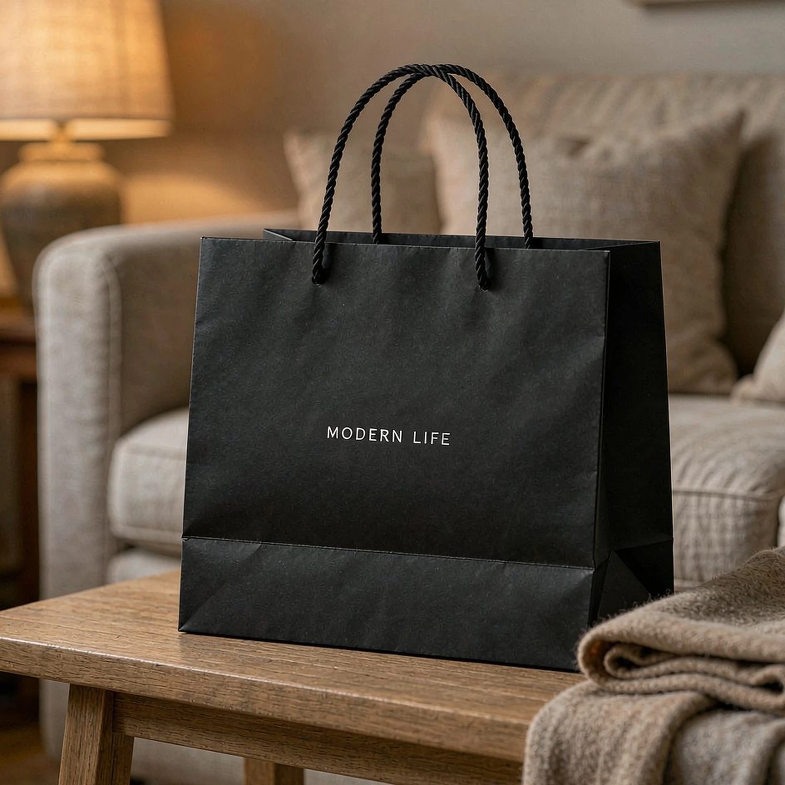 Matte black bag