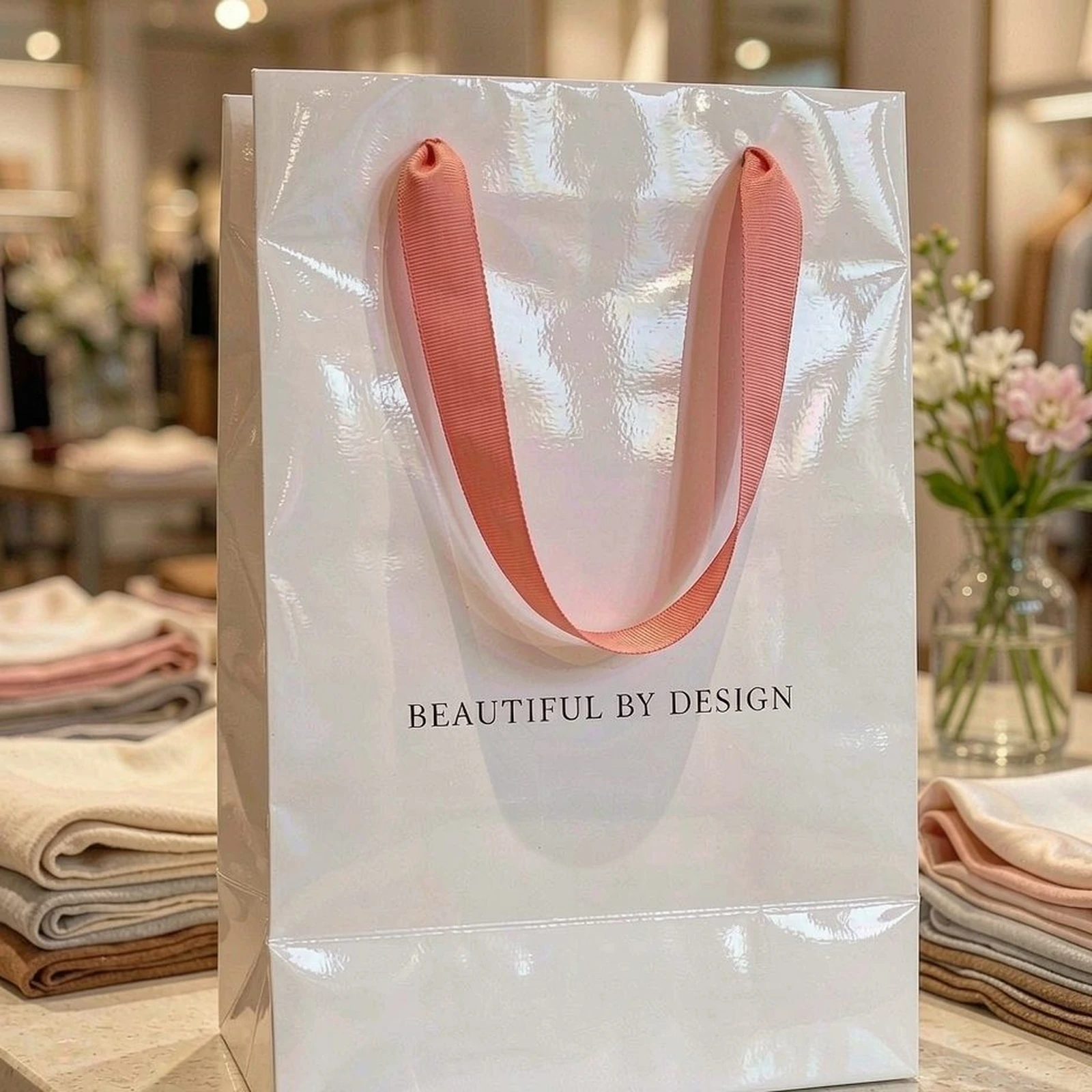 Glossy boutique bag