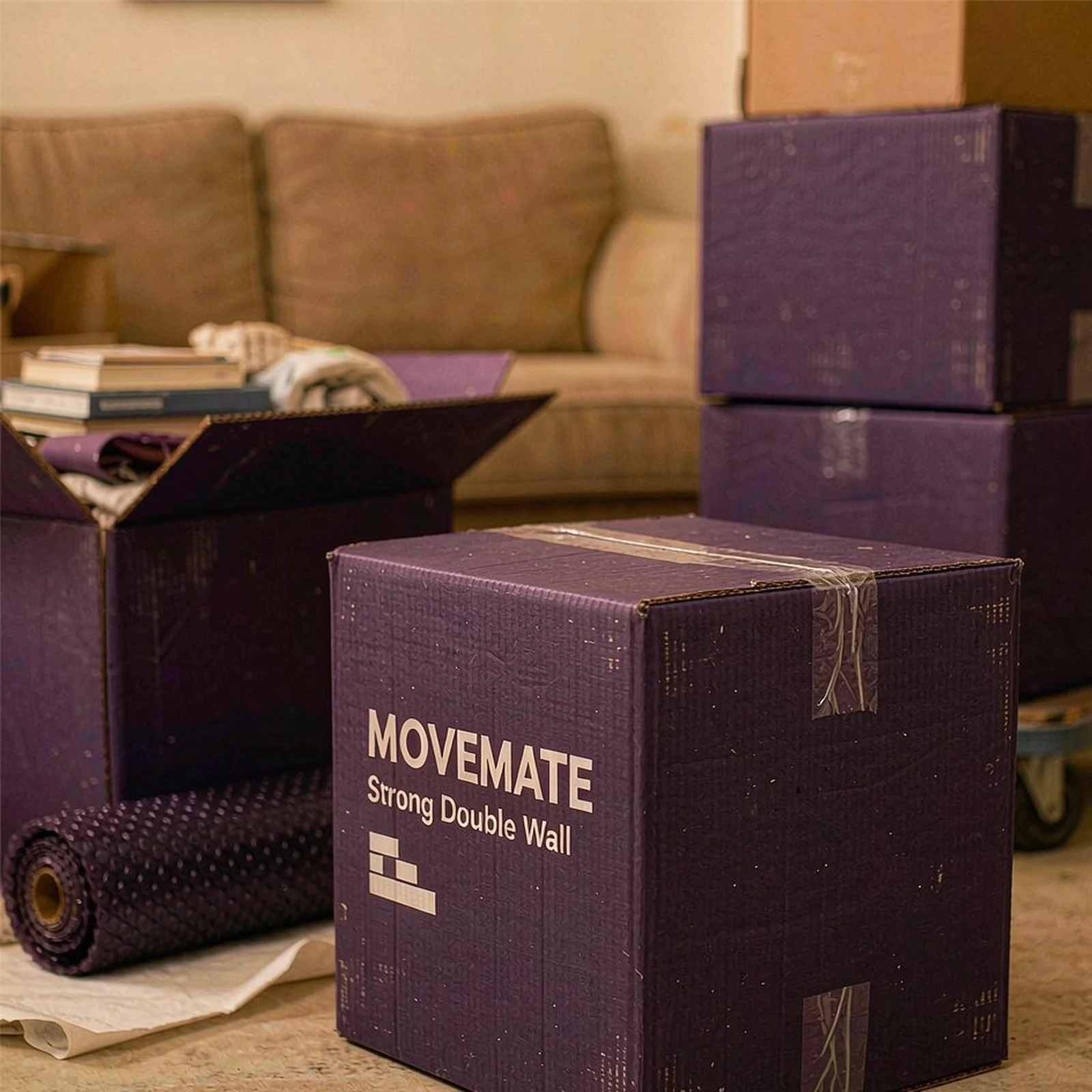 Colored moving box
