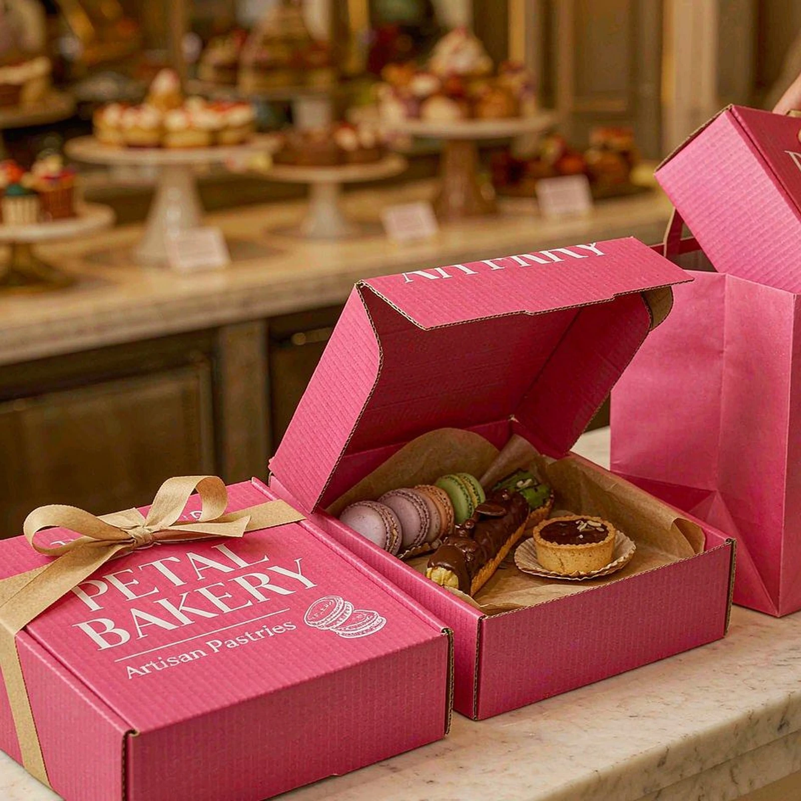 Colored bakery box
