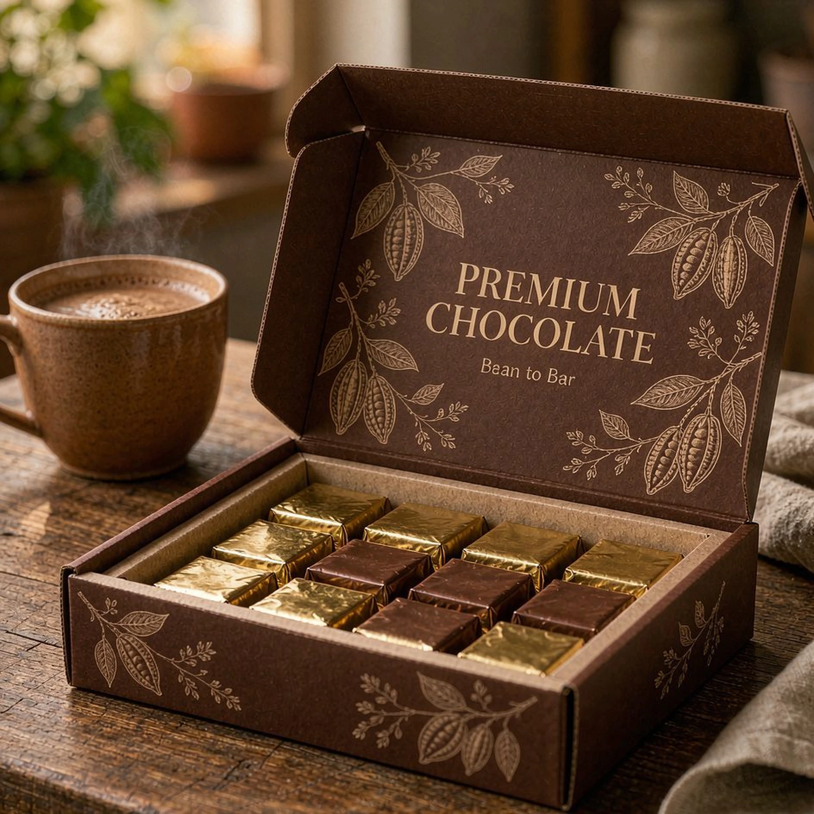 Premium chocolate carton