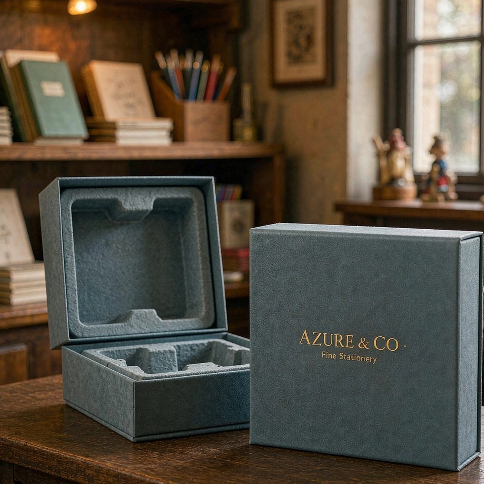 Foldable lid-and-base box