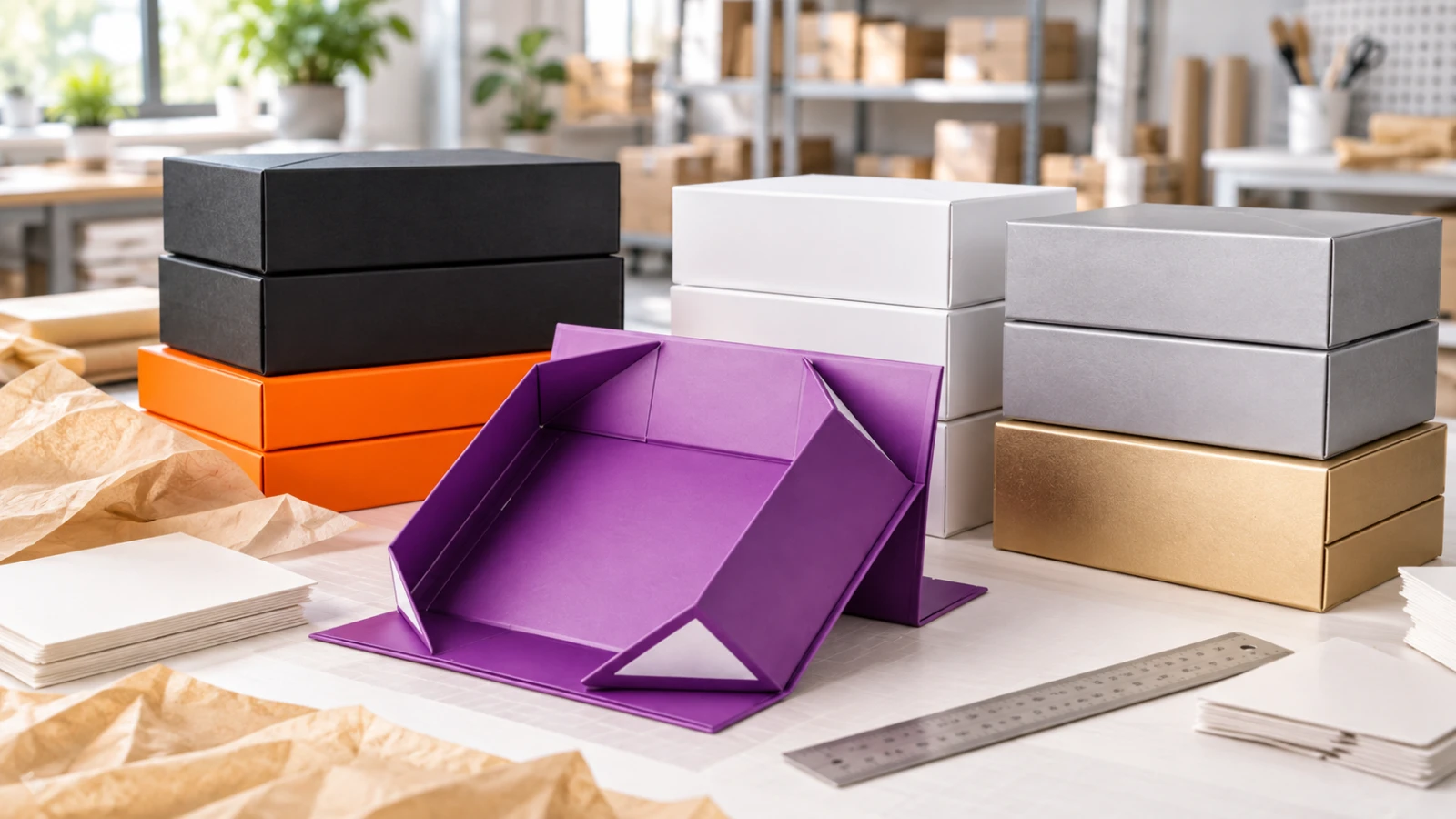 One-Piece Folding Gift Box detail view 2